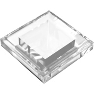 Lego kostka (kostička) pyramida 45°, průhledná čirá (6252962)